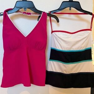 2 Tankini Tops Lands' End and Liz Claiborne